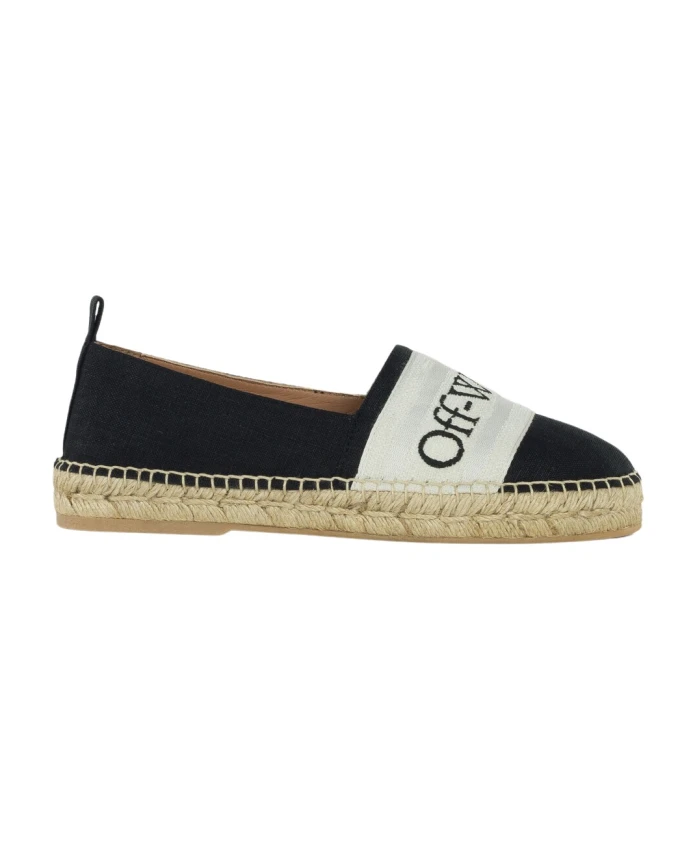 

Стильные льняные эспадрильи Off White, черный