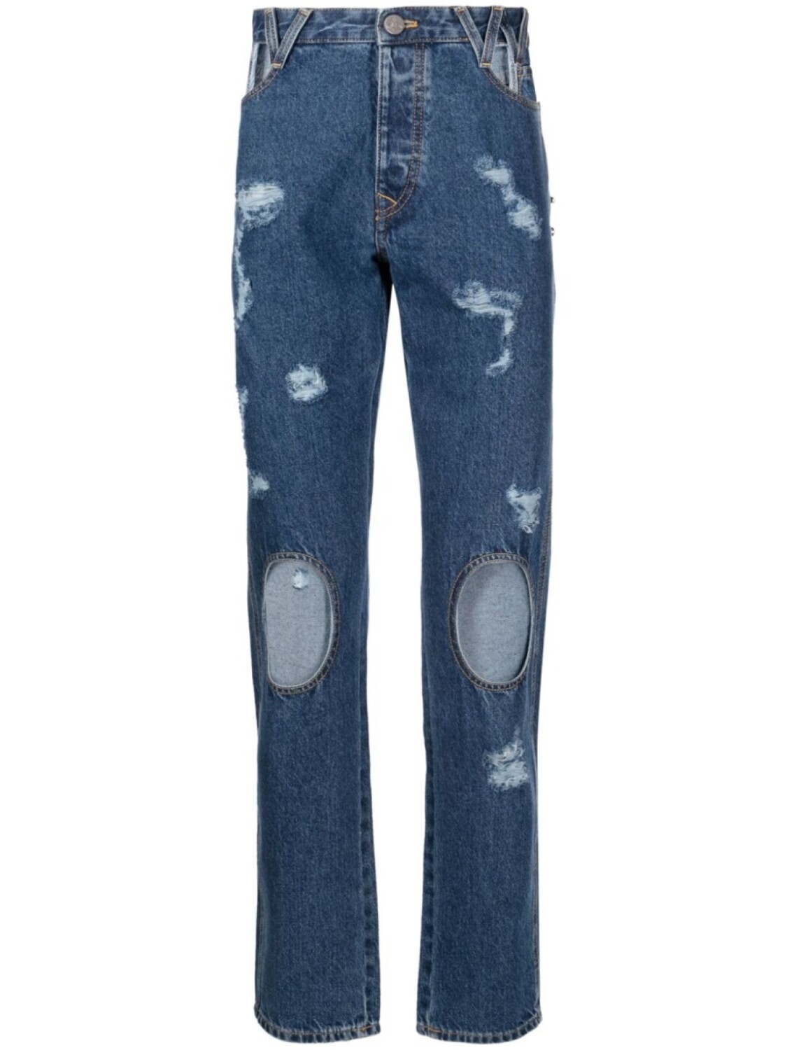 

Vivienne Westwood mid-rise straigh-leg jeans, синий