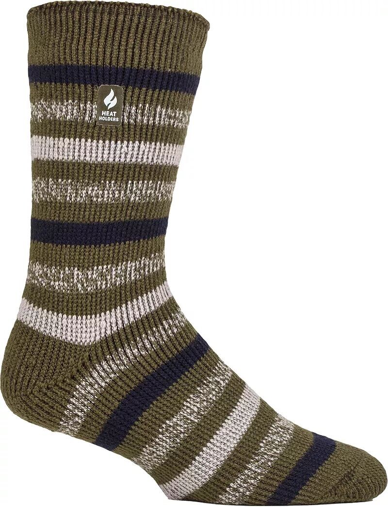 

Мужские носки Heat Holders Brian Stripe Crew, зеленый
