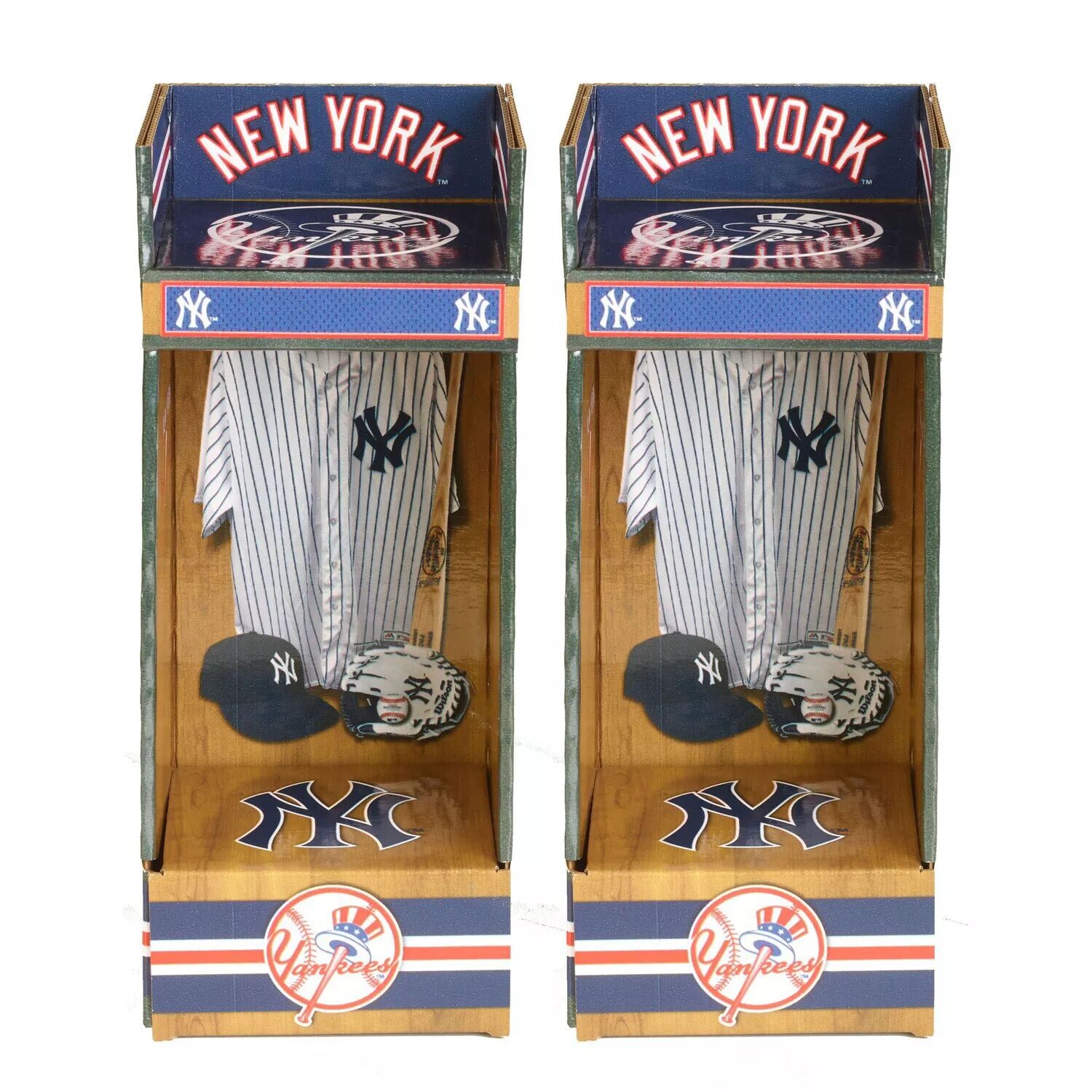 

Мини-спортивный шкафчик из гофрированного картона New York Yankees (2 упаковки) — LockerSource Unbranded