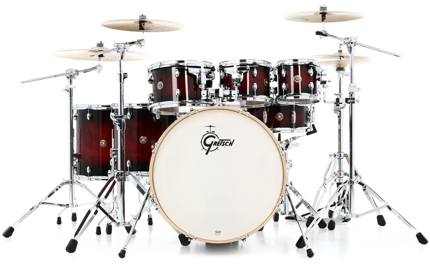 

Gretsch Drums Catalina Maple CM1-E826P Набор из 7 предметов с малым барабаном - Deep Cherry Burst
