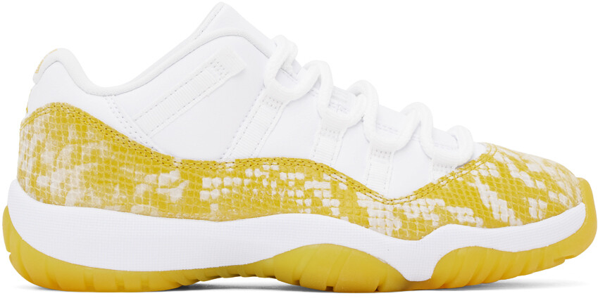 

Бело-желтые низкие кроссовки Nike Jordan Air Jordan 11 Retro