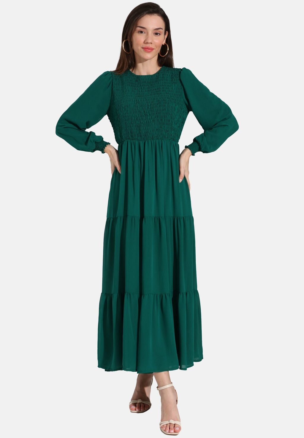 

Длинное платье MODEST REFKA Modanisa, зеленый