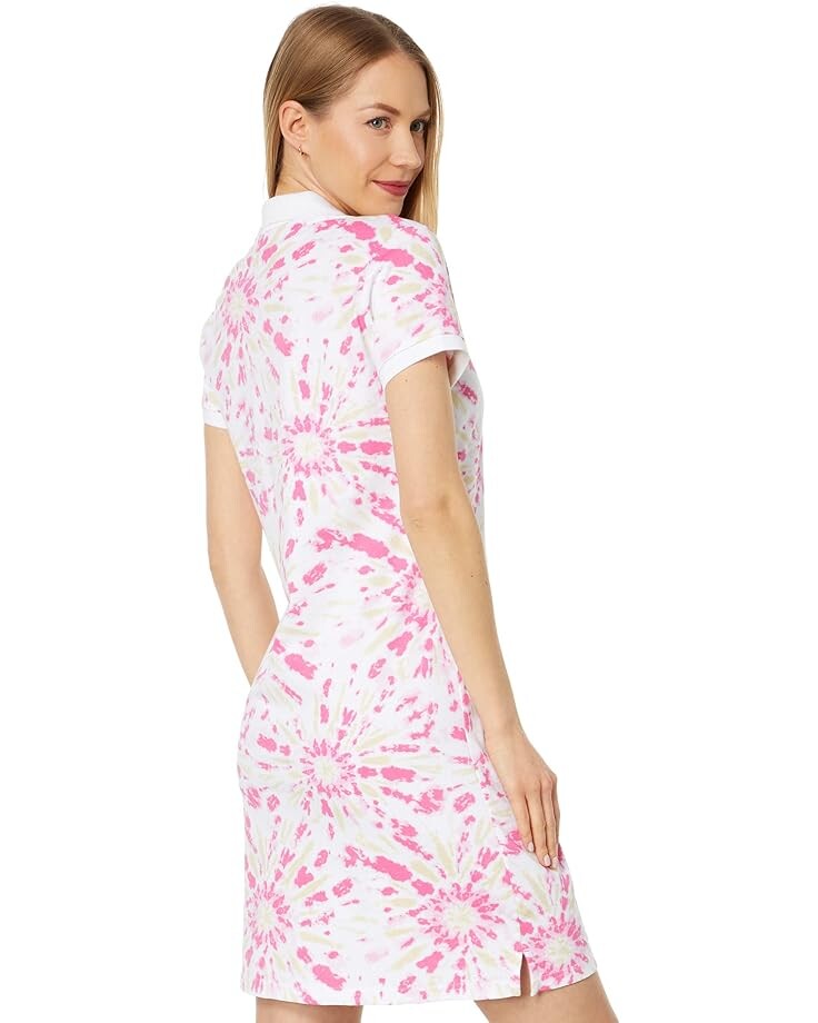 

Платье U.S. POLO ASSN. Tie-Dye Polo Dress, цвет Powder Pink