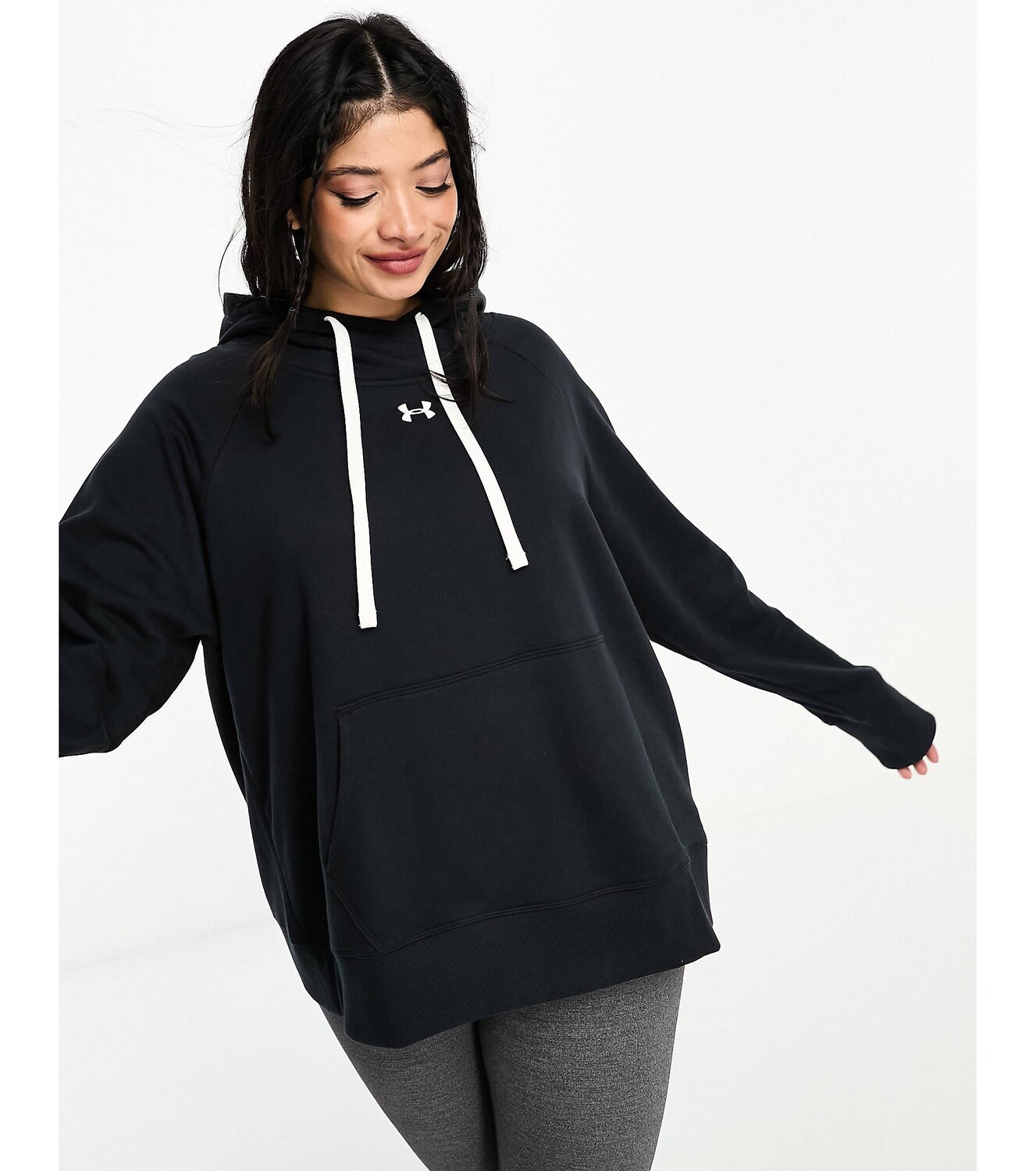 

Черная флисовая худи Under Armour Plus Rival HB, Черный