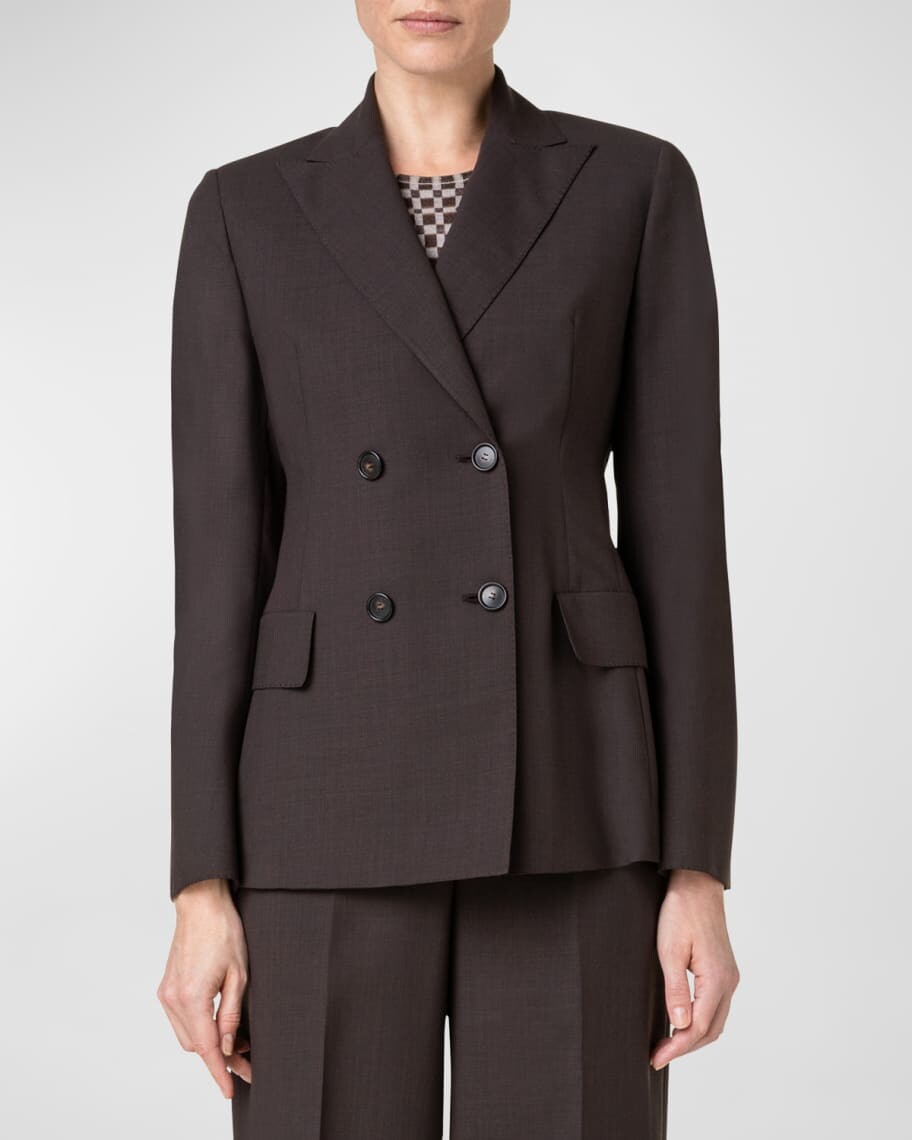 

Двубортный пиджак из шерсти Cool Wool Akris