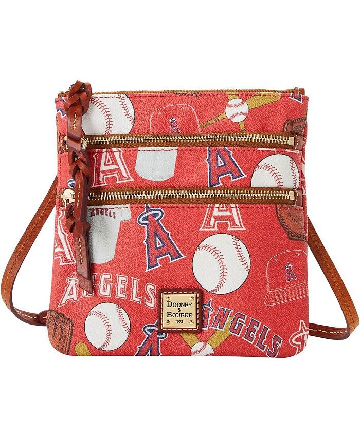 

Женская сумка через плечо Los Angeles Angels Game Day с тройной молнией Dooney & Bourke, красный