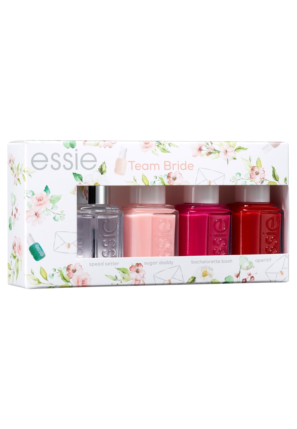 

Набор для ногтей Bride Set Team Bride Essie, цвет 15 sugar daddy/ 30 bachelorette bash/ 59 aperitif