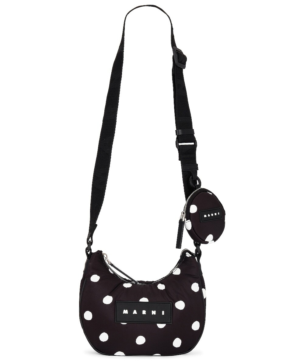 

Сумка Marni Nylon Dots Hobo, черный