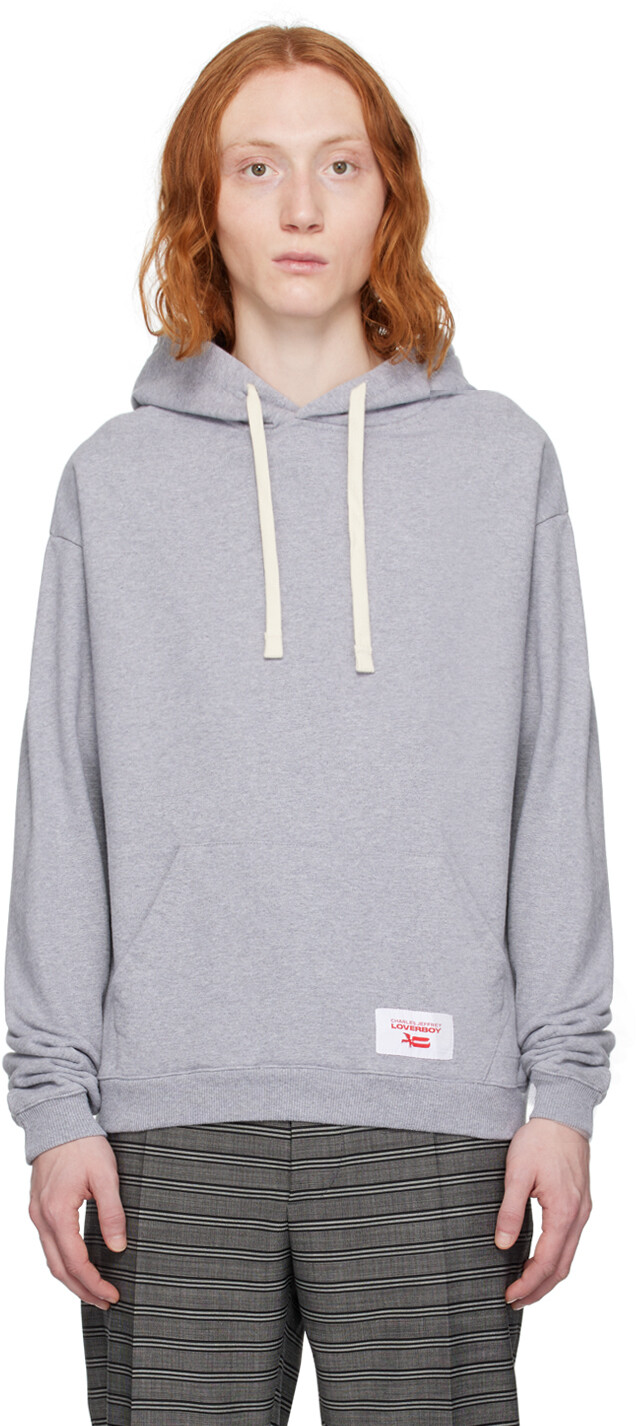 

Серое худи с ушками Label Label Charles Jeffrey Loverboy, цвет Grey