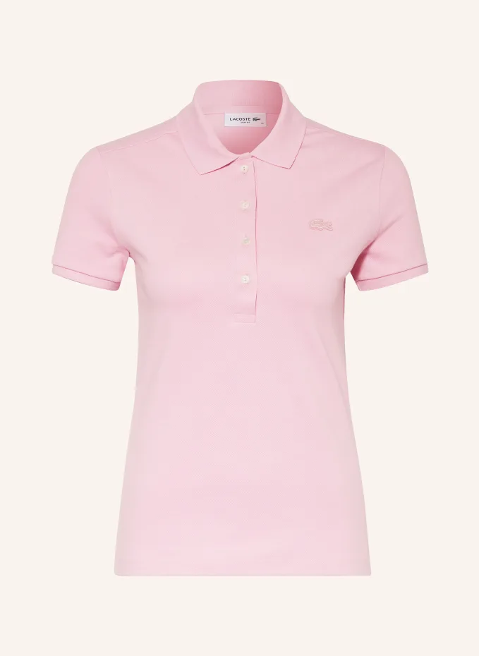 

Рубашка-поло узкого кроя из пике Lacoste, розовый