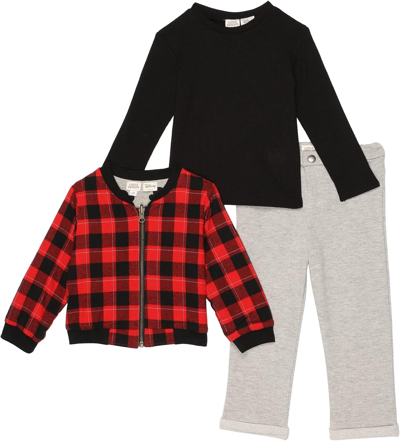 

Детский набор Pippa & Julie Reversible Mickey Bomber Three-Piece Set, цвет Red/Black