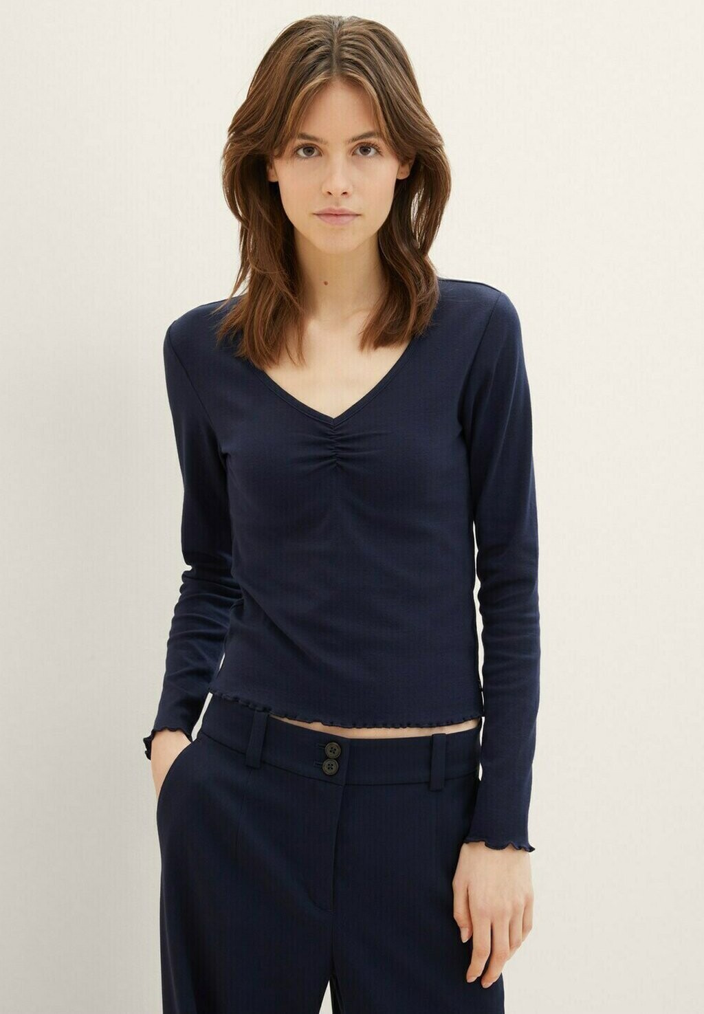 

Рубашка с длинным рукавом TOM TAILOR DENIM, цвет sky captain blue