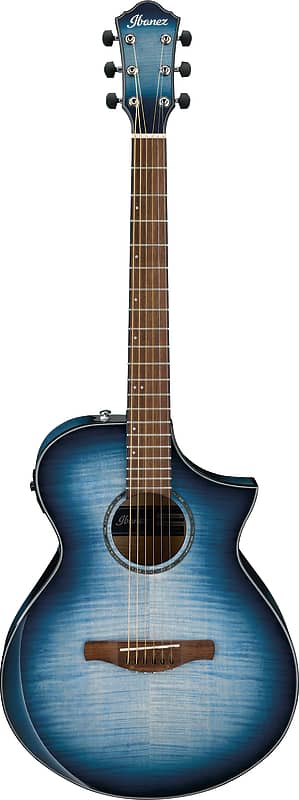 Акустическая гитара Ibanez AEWC400 - Indigo Blue Burst High Gloss