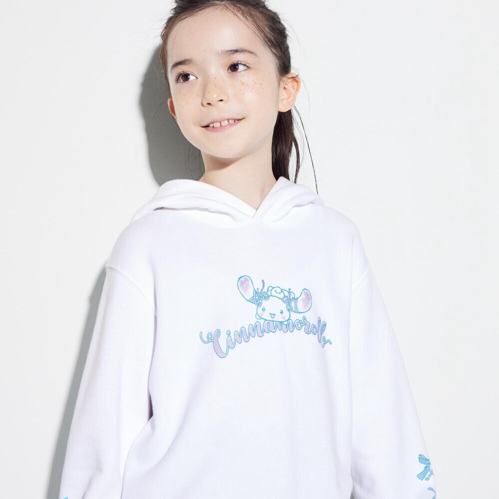 

Толстовка Uniqlo Sanrio с капюшоном и длинными рукавами, белый