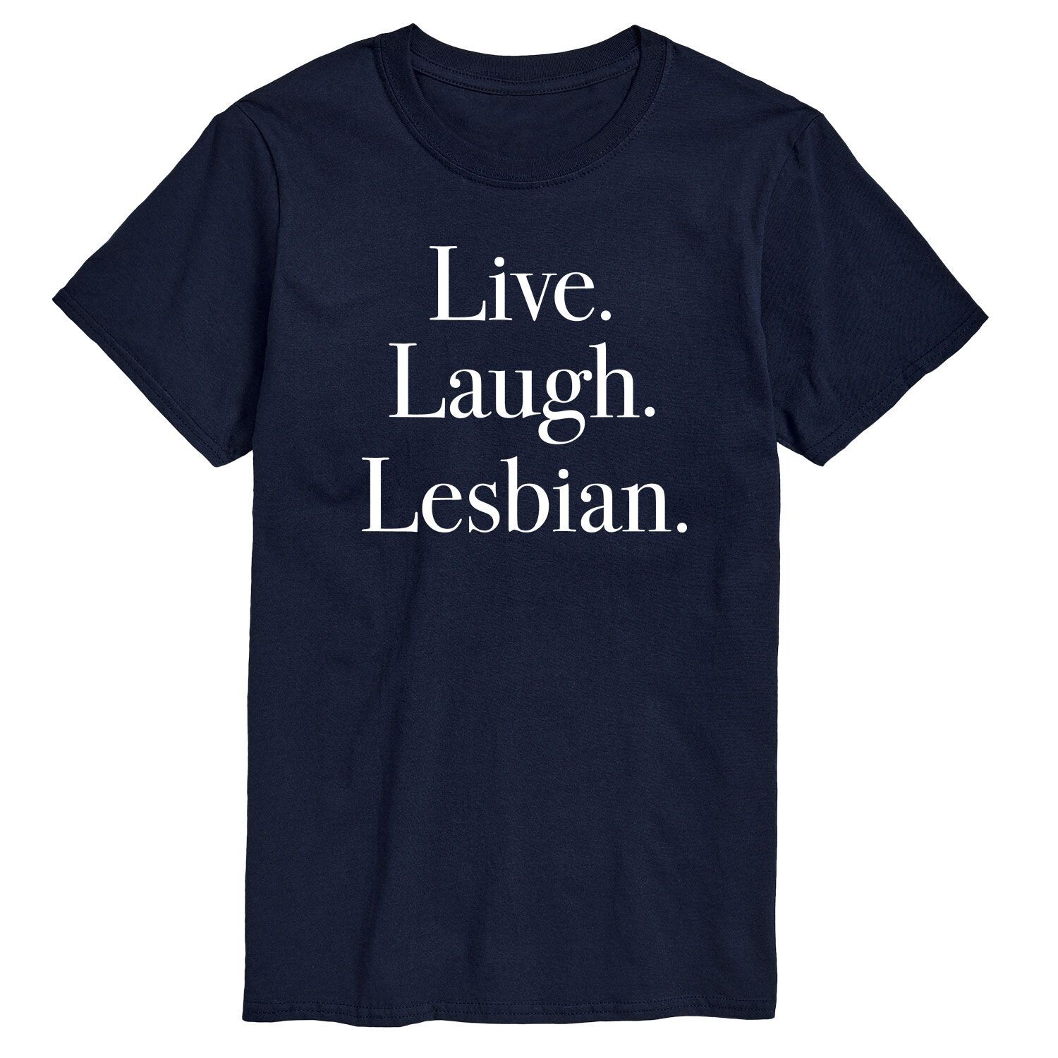 

Мужская футболка с рисунком Live Laugh Lesbian Licensed Character