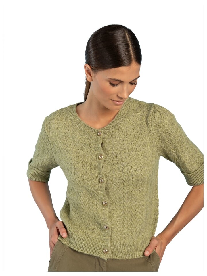

Кардиган More & More Kurzarmstrickjacke, зеленый