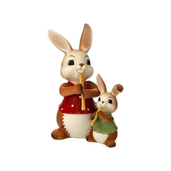

Декоративная фигурка Goebel Hasen - Flötenduo, многоцветный