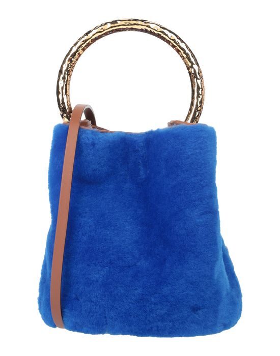 Сумка MARNI, ярко-голубой сумка mafia мафия ярко синий