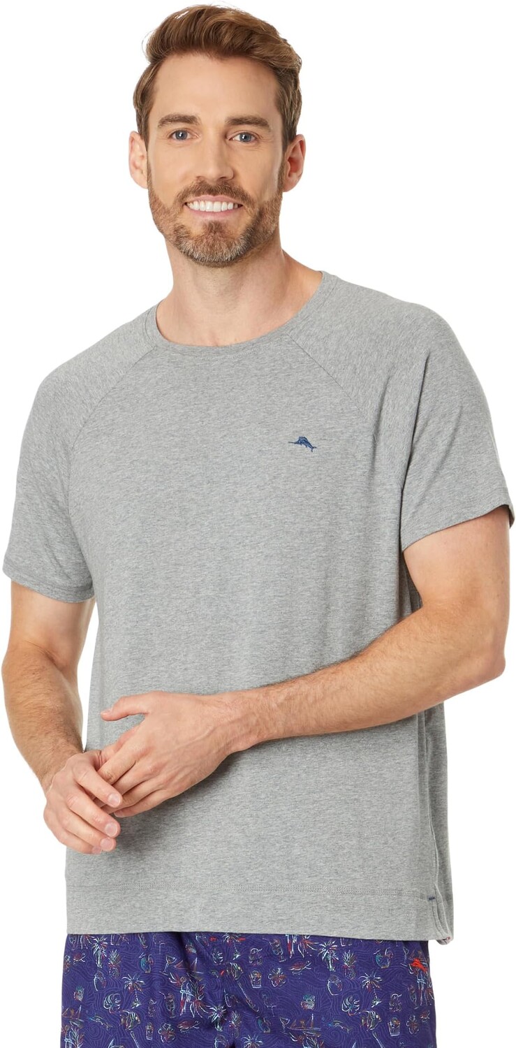 

Вязаный топ с короткими рукавами Tommy Bahama, цвет Heather Grey