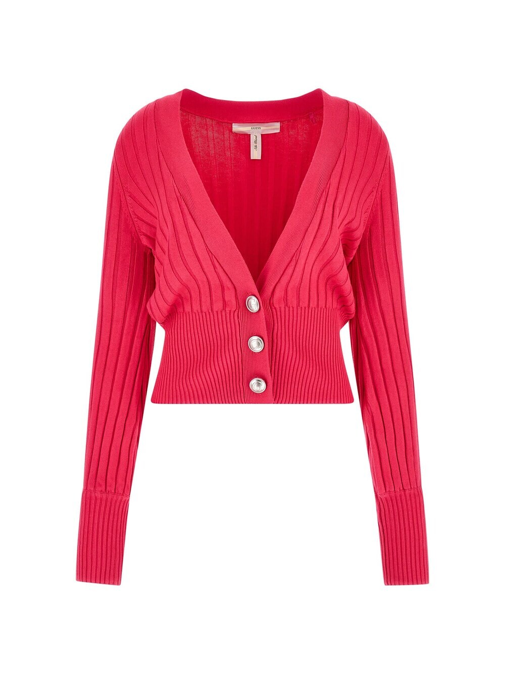 

Вязаный кардиган Guess, фуксия, Розовый