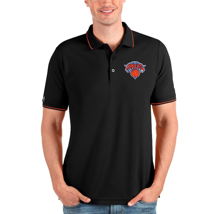 

Поло с коротким рукавом Antigua New York Knicks, черный
