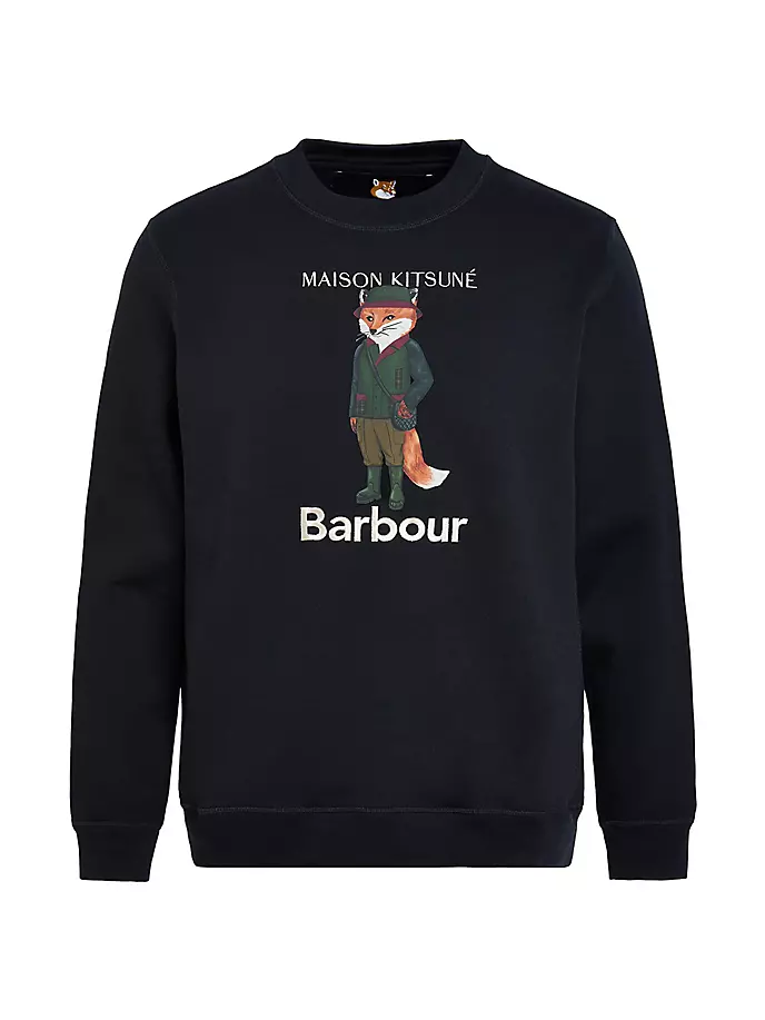 

Толстовка Barbour x Maison Kitsuné Beaufort Fox Barbour, черный