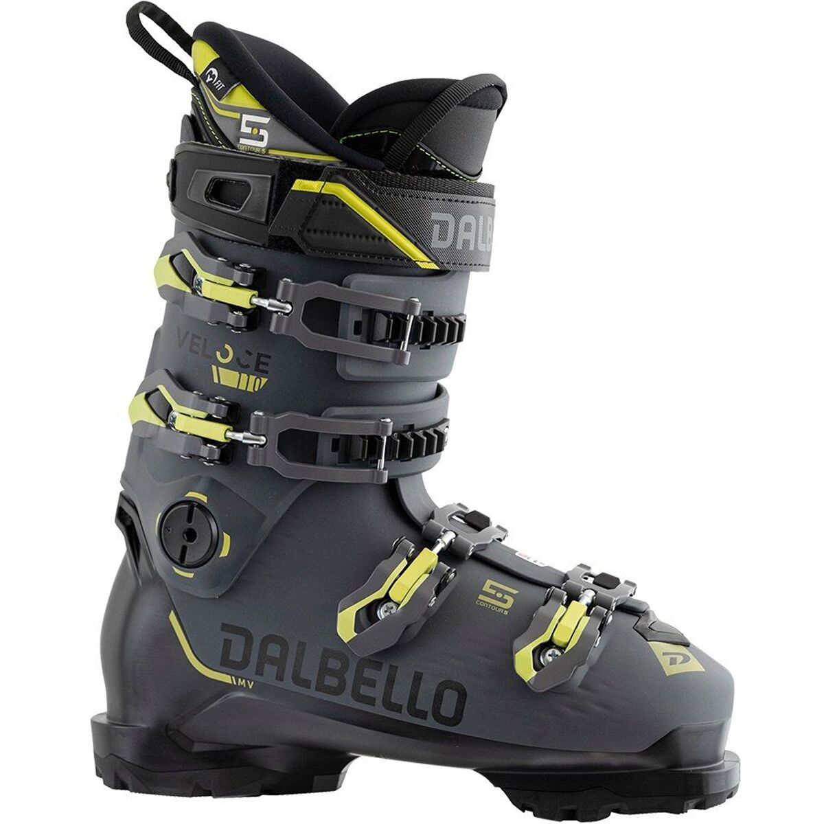 Лыжные ботинки veloce 110 gw — 2024 г. Dalbello Sports, цвет black/grey acid yellow