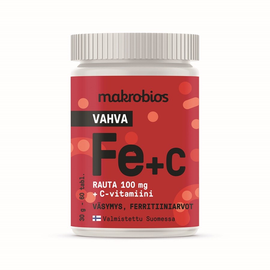 

Витамины Macrobios с железом и витамином C, 60 капсул