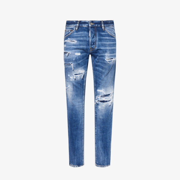 

Рваные джинсы cool guy из денима Dsquared2, синий