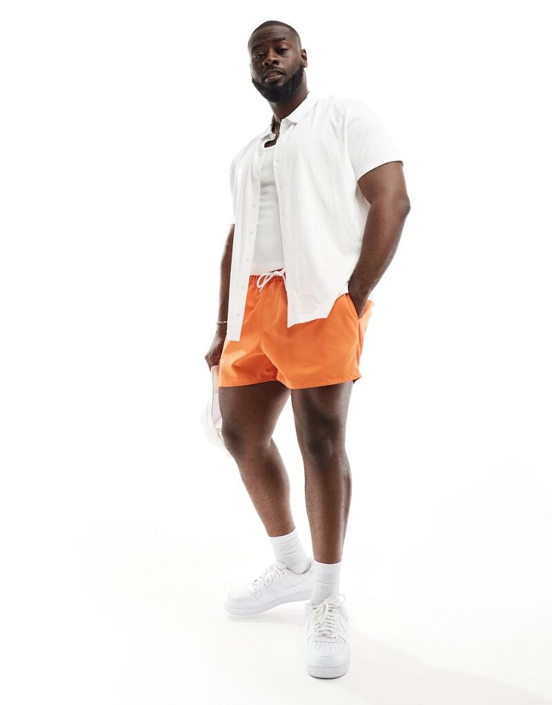 

Короткие оранжевые шорты для плавания ASOS DESIGN