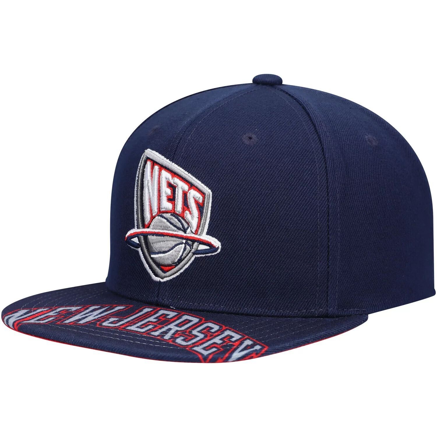

Мужская синяя кепка Mitchell & Ness New Jersey Nets Hardwood Classics Swingman Pop Snapback