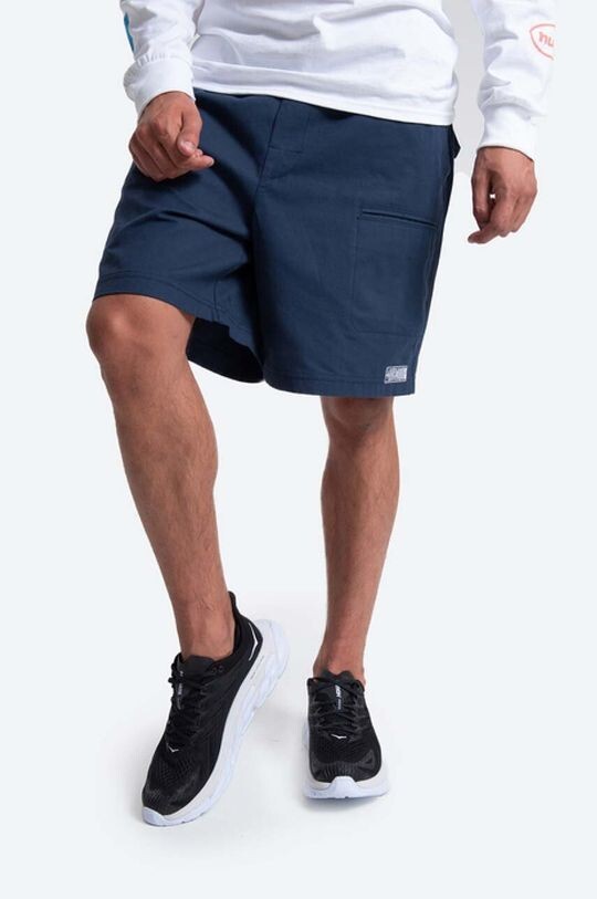 

Хлопковые шорты HUF Abbott Easy Short Huf, темно-синий