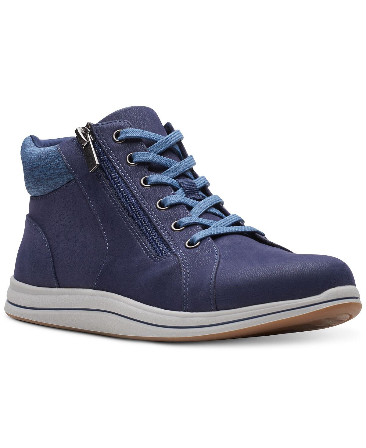 

Женские кроссовки Breeze Glide на молнии на шнуровке Clarks, синий