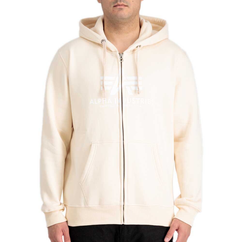 

Толстовка Alpha Industries Basic Full Zip, бежевый