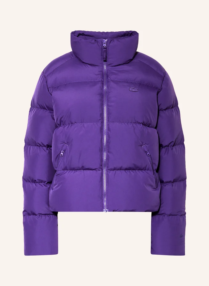 

Пуховик Lacoste, фиолетовый