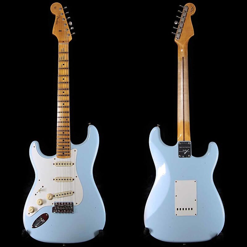 

Электрогитара Fender Custom Shop 57 Strat sonic blue light relic lefty lefthanded LH