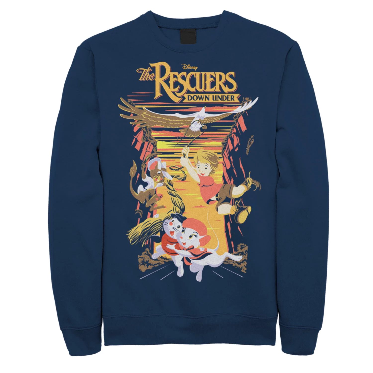 

Мужской свитшот с постером к фильму Disney's The Rescuers Down Under Licensed Character