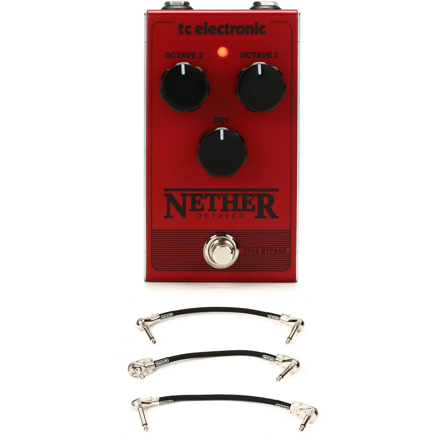 

Электронная педаль Nether Octaver TC с 3 патч-кабелями
