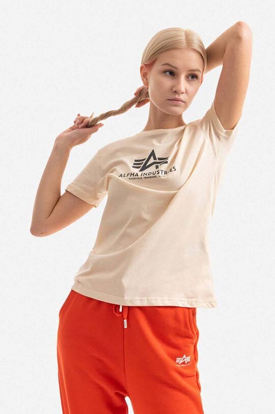 

Хлопковая футболка Alpha Industries, белый
