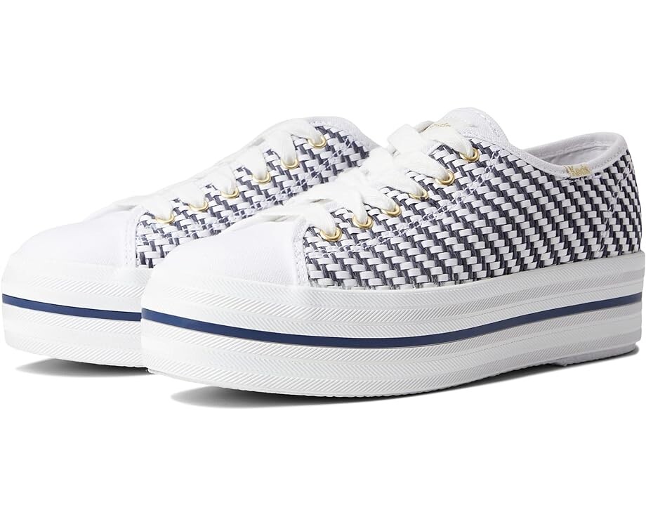 

Кроссовки Keds Triple Up KS Woven, цвет White/Navy