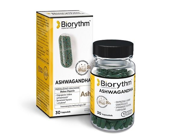 Ашваганда в капсулах Biorythm Ashwagandha, 30 шт витамин в12 в капсулах biorythm witamina b12 max 30 шт