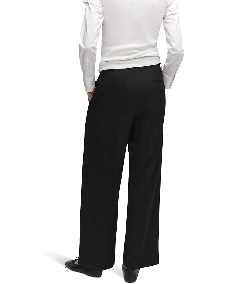Брюки MANGO Biel Trousers, черный брюки палаццо mango biel размер 38 белый