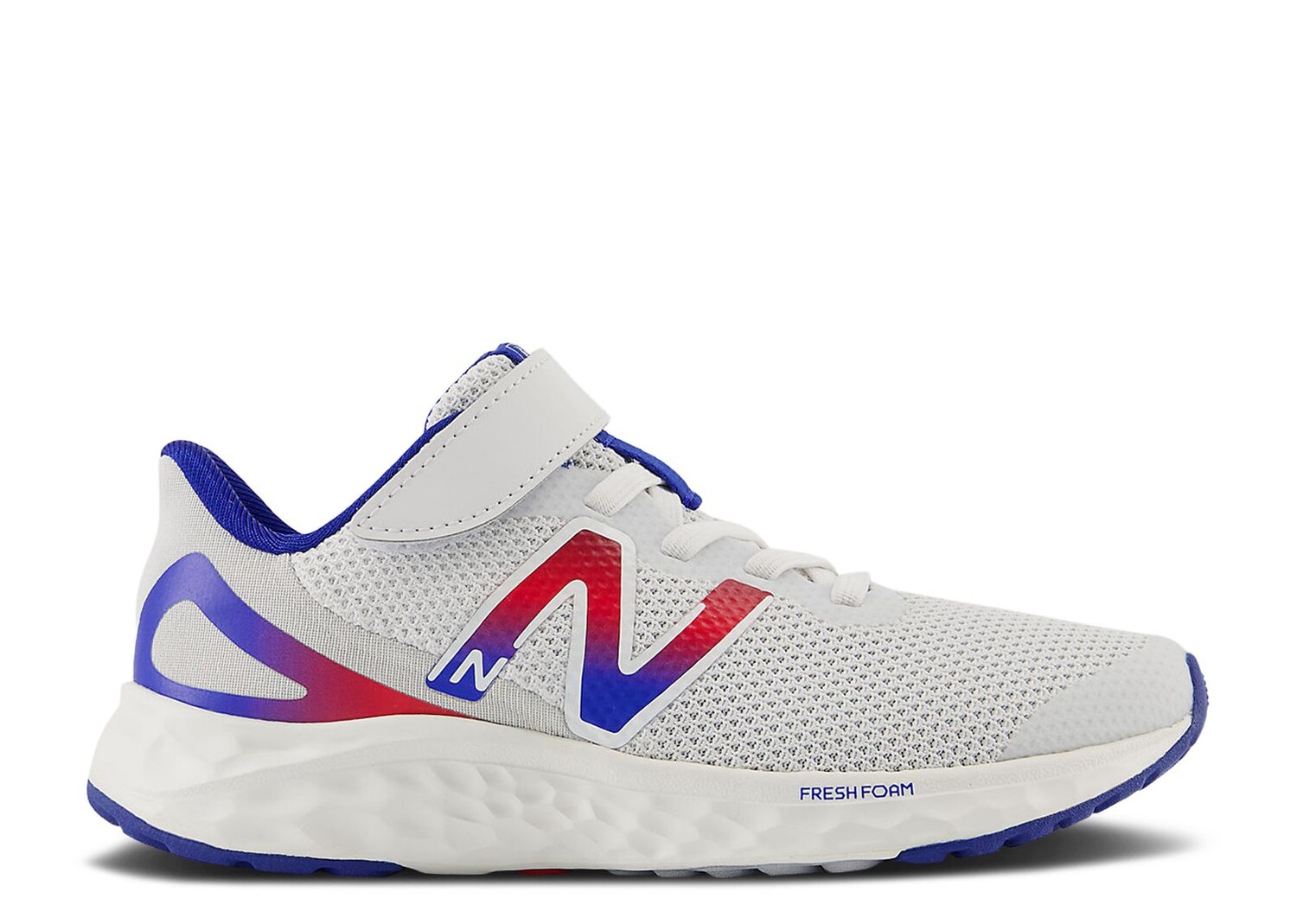 

Кроссовки New Balance Fresh Foam Arishi V4 Bungee Lace Top Strap Little Kid 'Quartz Grey Team Royal', серый