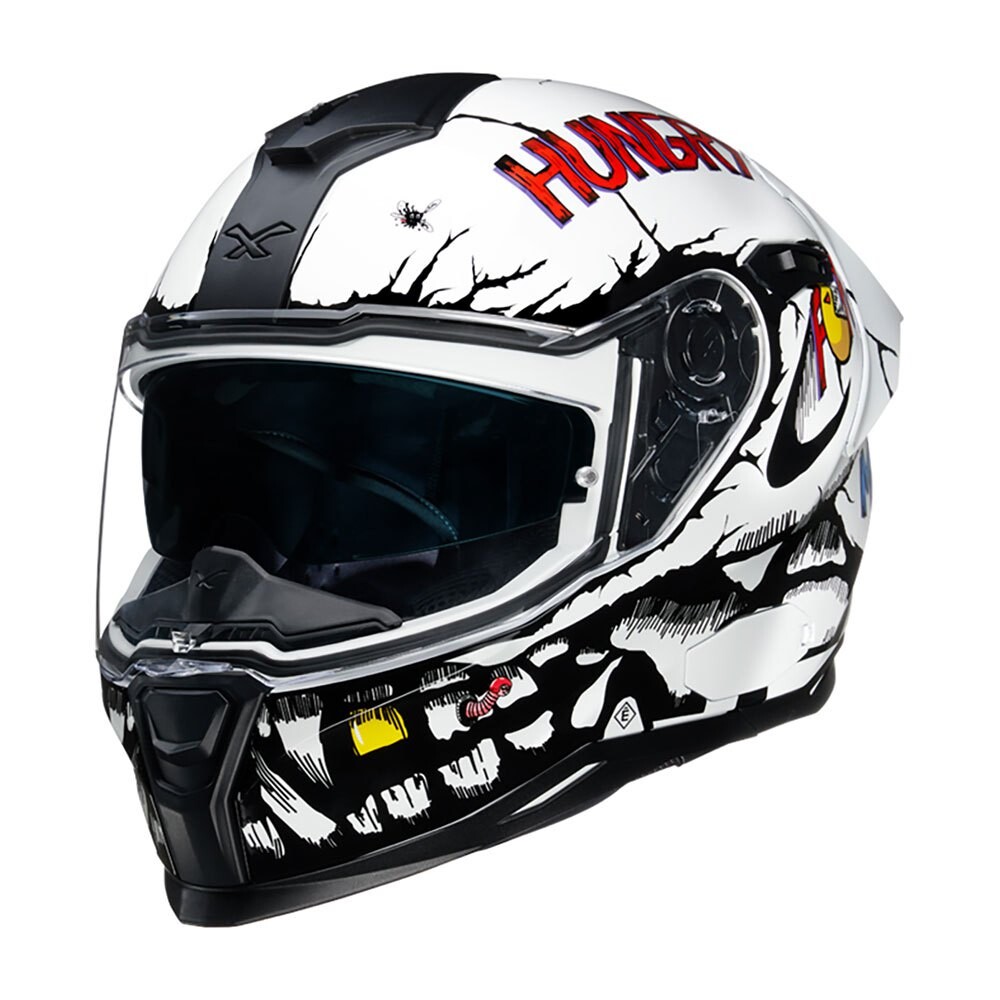 

Шлем полнолицевой Nexx SX.100R Hungry Miles, белый