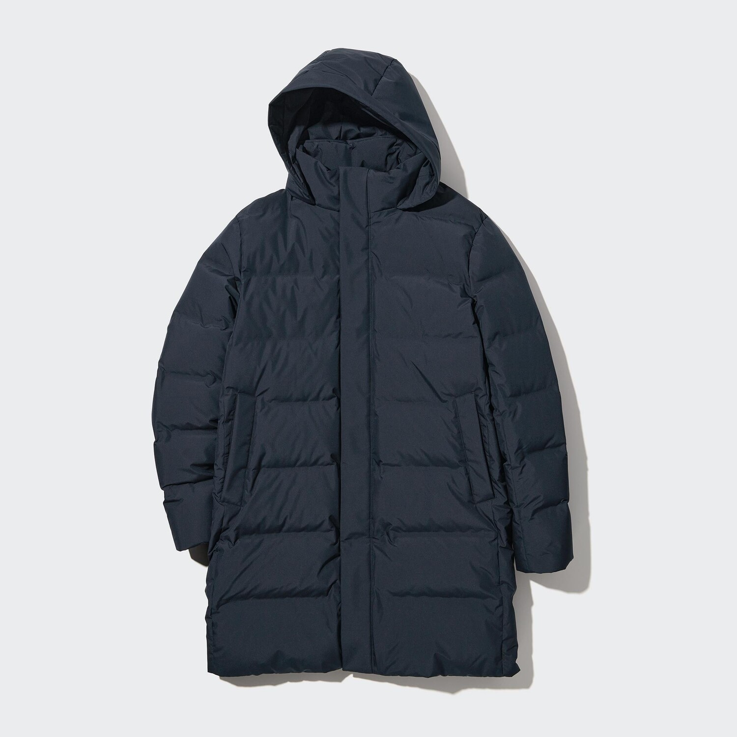 

Пуховик UNIQLO бесшовный, темно-синий