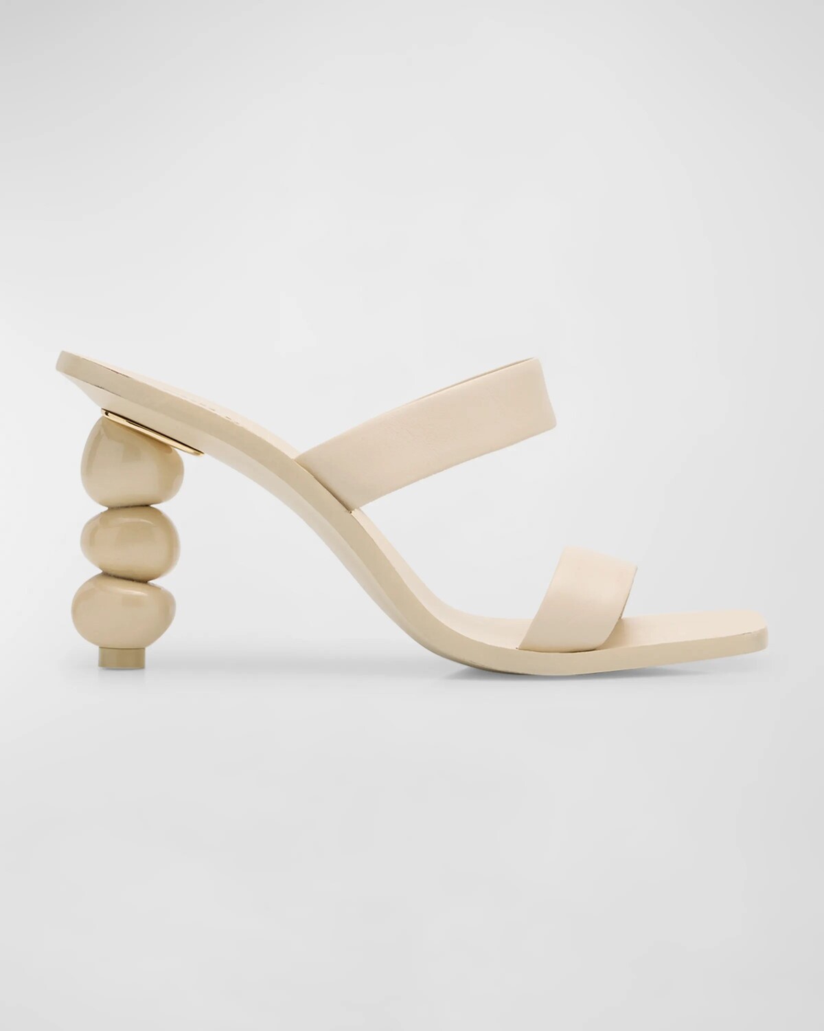 

Сандалии Meta из телячьей кожи с двумя ремешками Cult Gaia, цвет Off White
