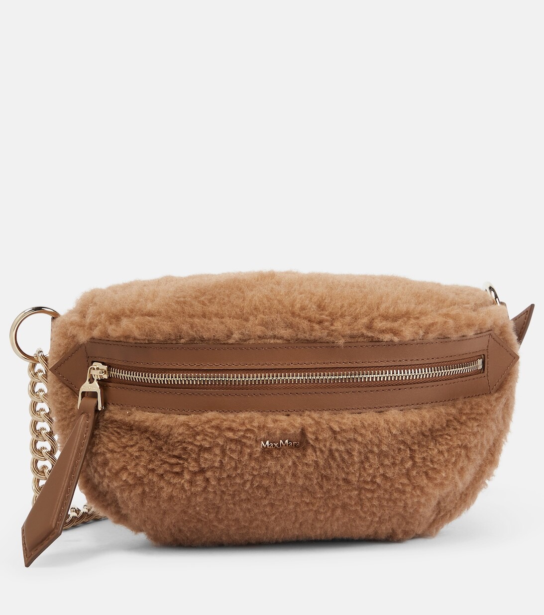 

Поясная сумка Banane из верблюжьей шерсти Max Mara, коричневый