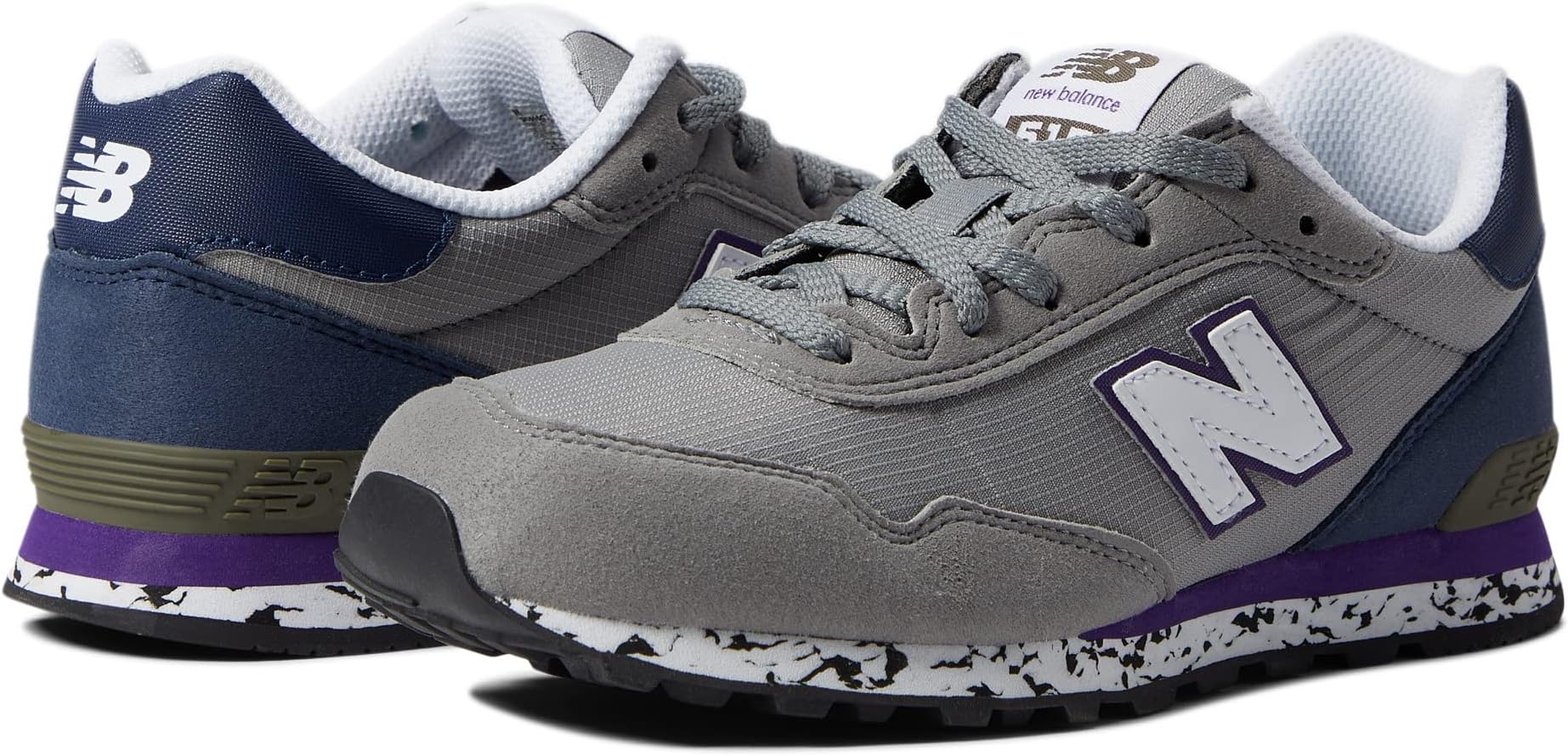 

Кроссовки 515 New Balance, цвет Marblehead/Black Plum