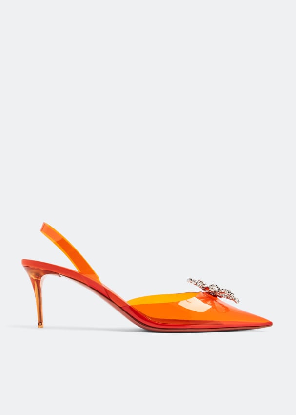 Туфли Amina Muaddi Rosie Sling, оранжевый цена и фото